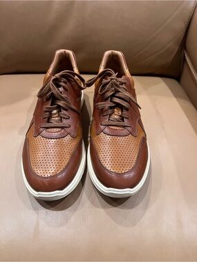 Allen Edmonds Osborn Dress Casual Sneakers 10.5 brown.